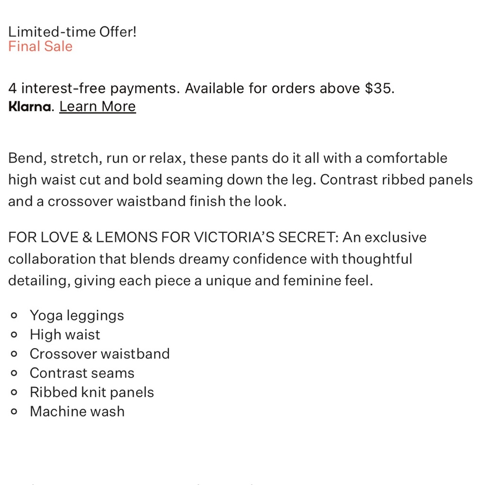 NWT For Love & Lemons Ella Ribbed Leggings Pants Blue size Large - Picture 2 of 5